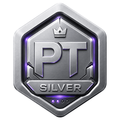 Silver rank badge