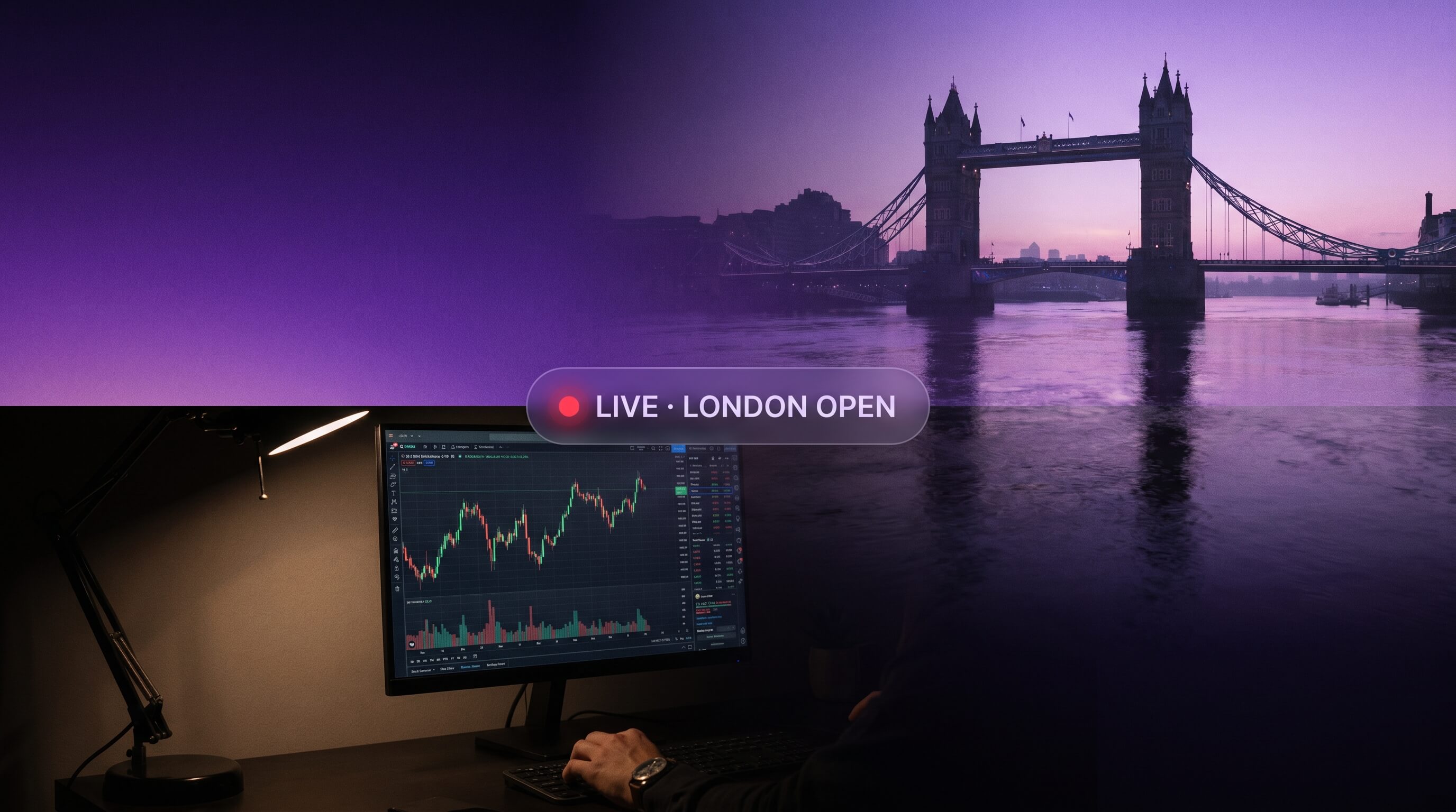 London trading session banner
